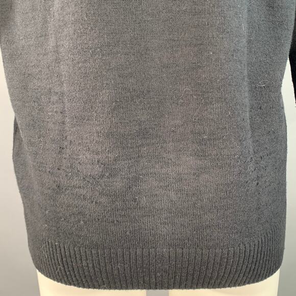 G-STAR Size M Black Cotton Wool Blend Knit Double Breasted Buttoned Cardigan - Picture 4 of 10